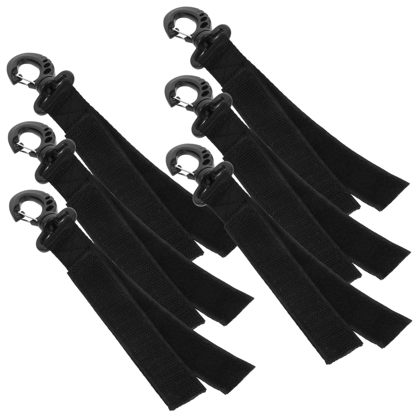 Abaodam 4sets Boat Accessory Easy Tie Mooring Hook for Yacht and Kayak Paddle Straps 6pcs*4 Random Style
