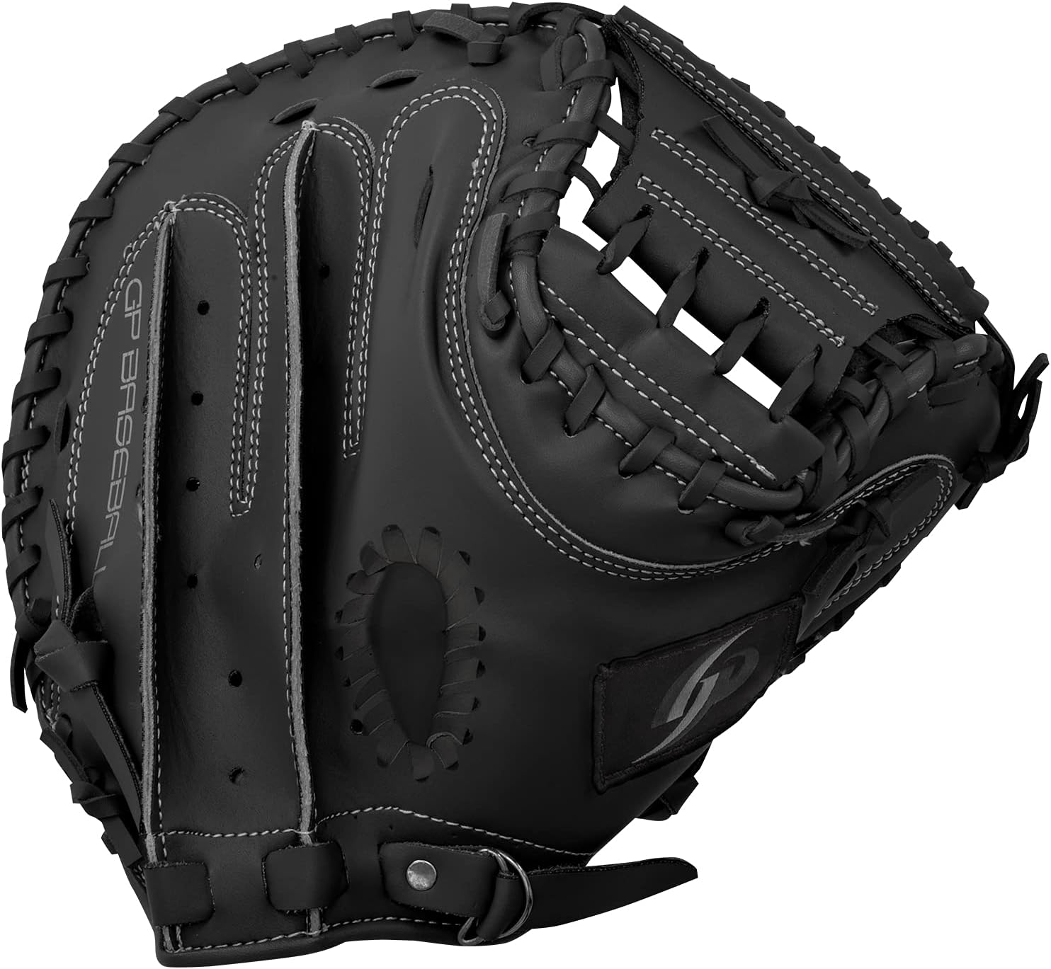 GP Baseball Catcher Mitt, Soft Type, Supervised by Koshien Players (General/Adults/Men's/Adults), M/L, Beginners, Club Activities, Grass Baseball, Practice