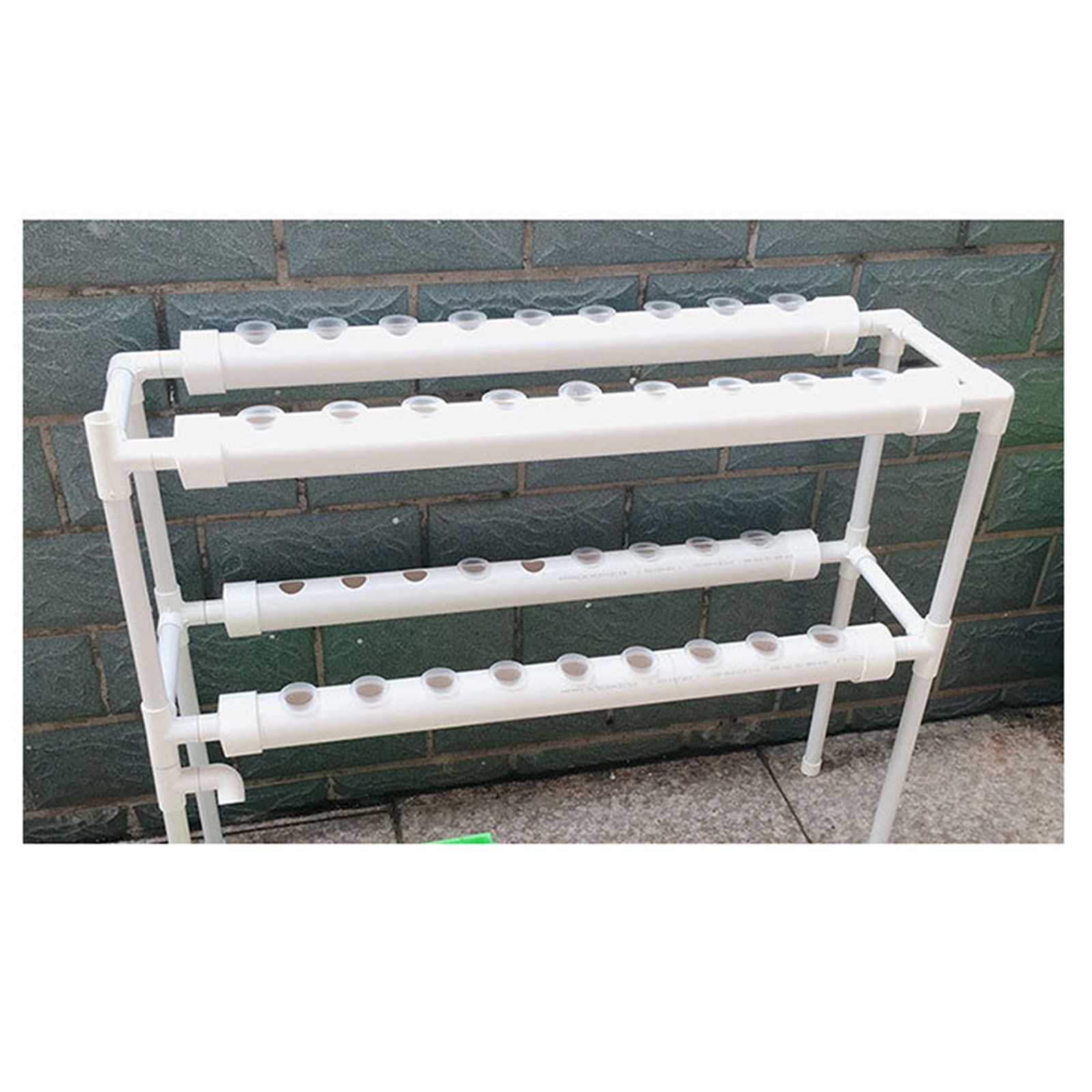 Hydroponic - Kit de cultivo hidropónico con 36 agujeros, 4 tubos, 2 capas, sistema de cultivo hidropónico para verduras, ensaladas, flores, frutas