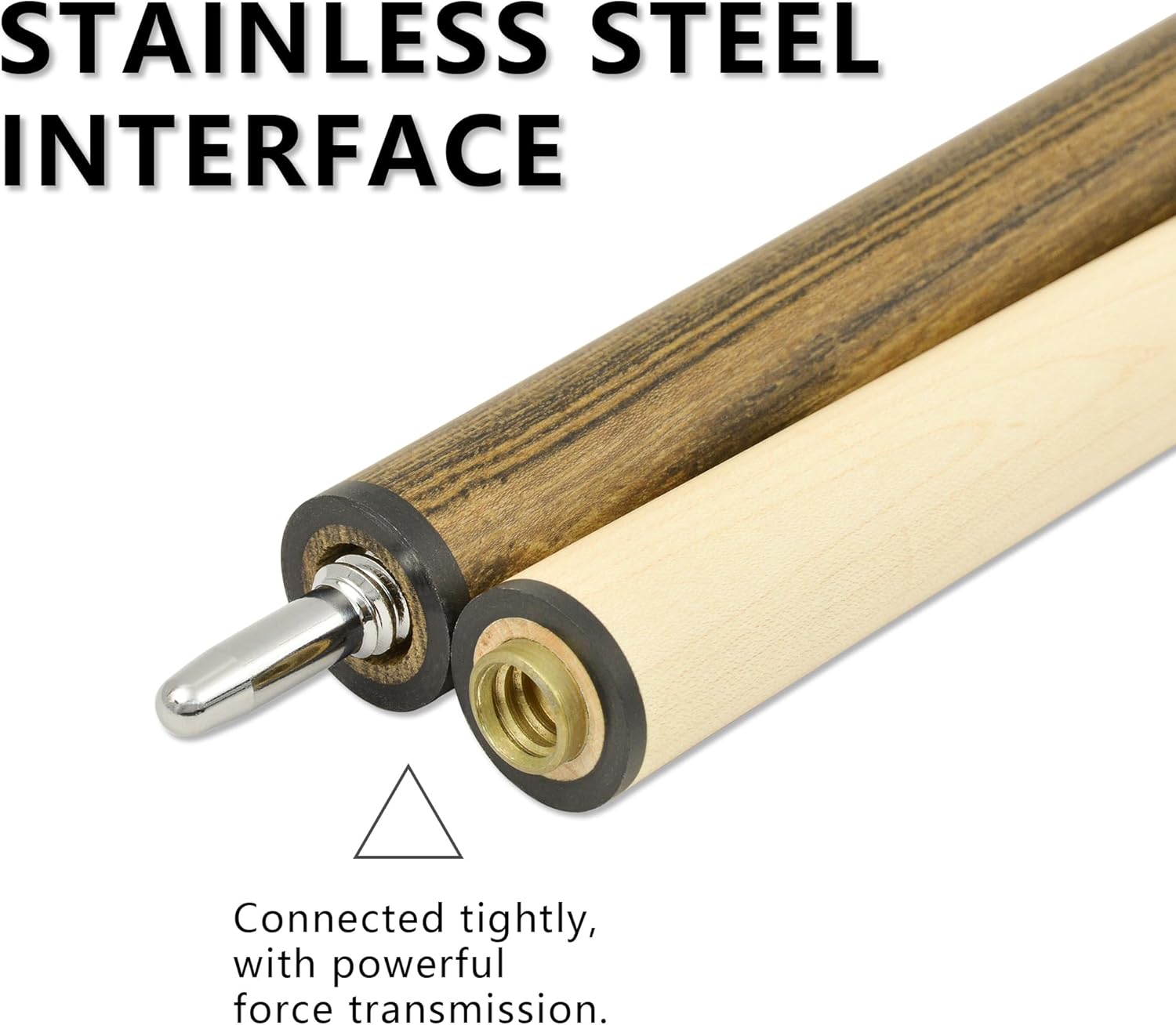 HomeSeason Jump Break Stick Canadian Maple Cue Stick, 10.5oz 42-Inches Pool Cue Suitable for Children, 13.5mm Tip, Quick Release Joint