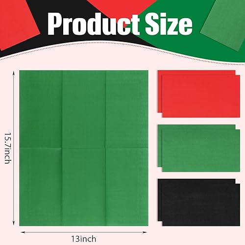 Miniatura 9 de 120 servilletas de papel desechables de Mardi Gras, servilletas de papel negras del mes de la historia, toalla de mano, decoración para baño, cena,