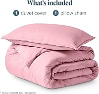 Vista 199 de Bare Home Funda de edredón extra larga – Premium 1800 súper suave – Funda de edredón ligera y fresca – Ropa de cama suave y transpirable