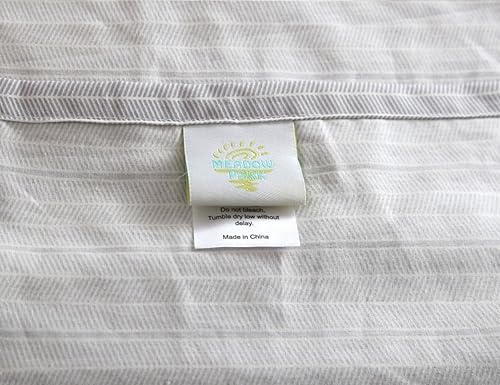 Miniatura 8 de meadow park Matelasse - Juego de funda de edredón, 100% algodón, prelavado, suave y acogedor, tejido jacquard texturizado, juego de cama moderno con