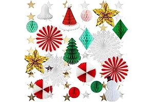 Christmas Honeycomb Decorations for Holiday Cheer