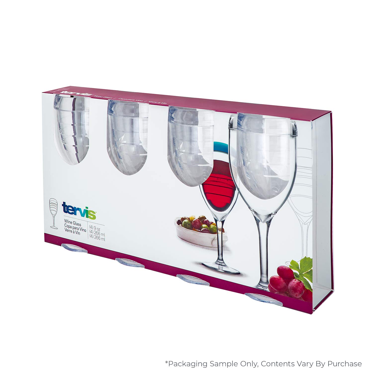 Buy Tervis 1198203 Multi Color Insulated Tumbler 4 Pack-Boxed, 9Oz Wine  Glass, Assorted Online at Low Prices in India - Amazon.in