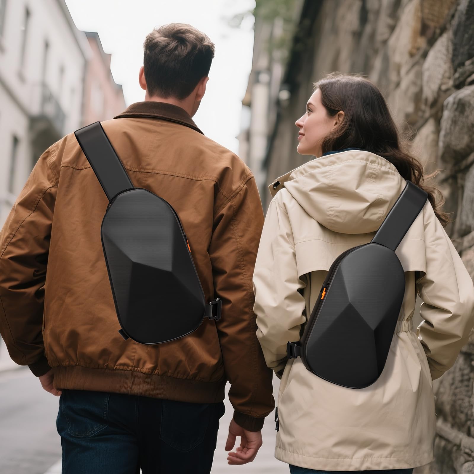 COOWPS Bolsa para Nintendo Switch 2/Switch OLED/Steam Deck/PS Portal, Gran Espacio, Elegante Bolsa con Carcasa Dura EVA, Borde de Forro Grueso, protección Completa, Estuche de Viaje para Switch 2
