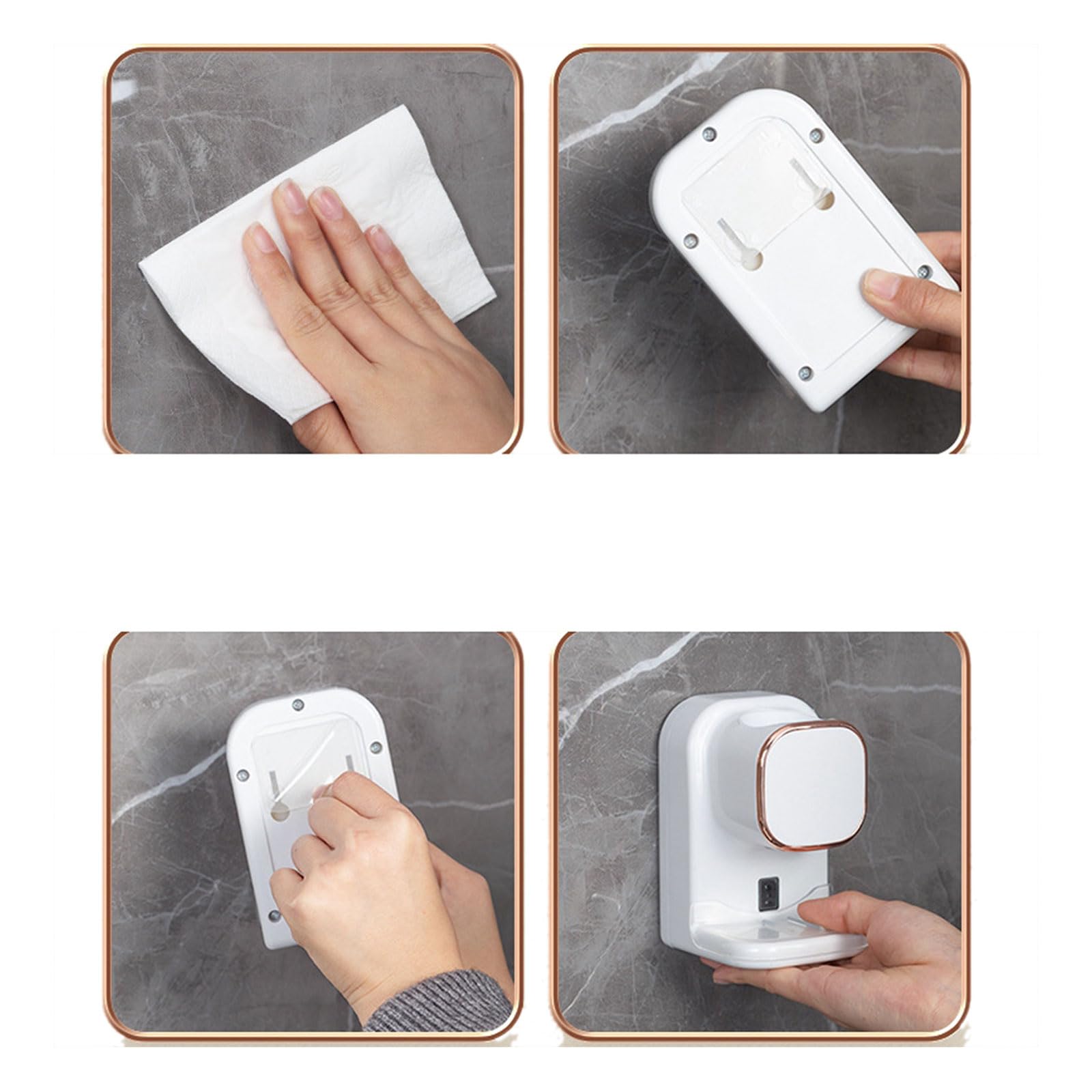 Dispensador de pasta de dientes eléctrico montado en la pared para varios usuarios exprimidor automático de 3 modos