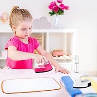 Vista 3 de Honoson 2 Pieces Mini Craft Iron Travel Portable Flat Irons Mini Heat Press Iron with Charging Base Accessories for Beads Patch Clothes T Shirts