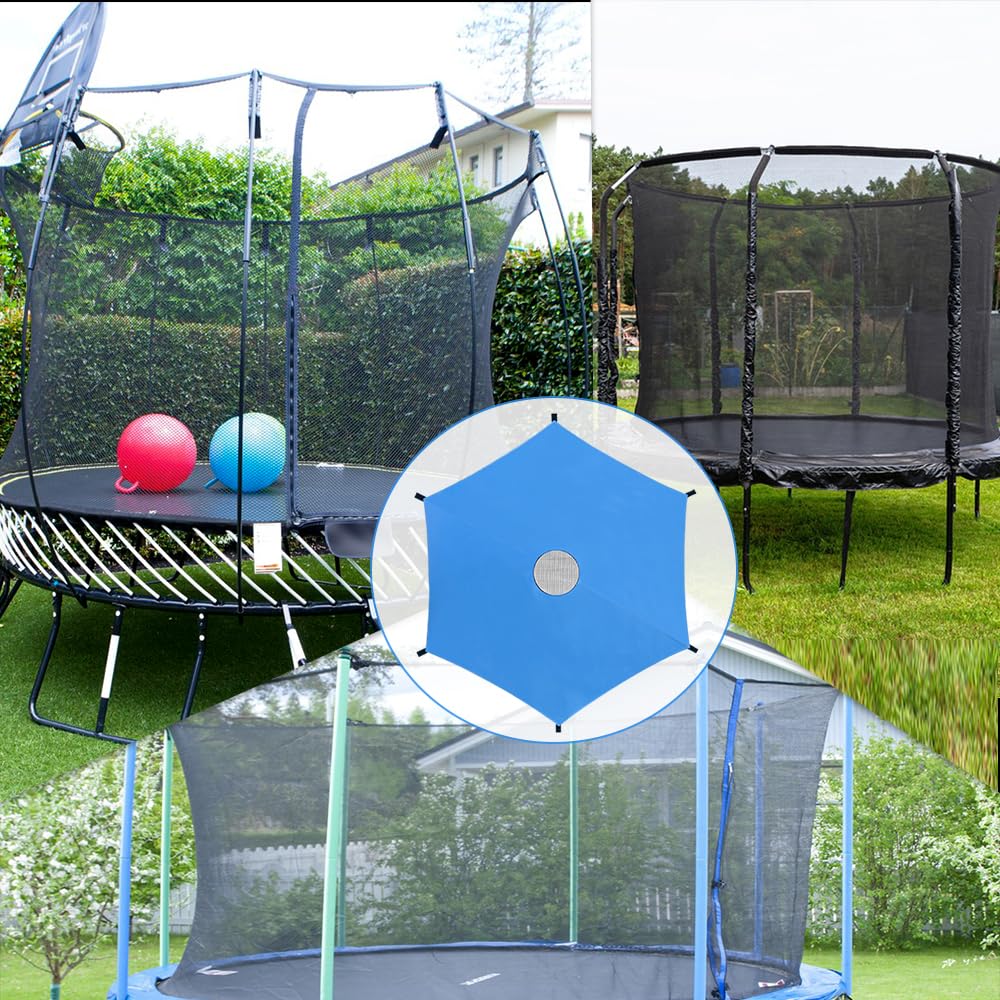 MQIAN Trampolin Sonnenschutz, Ø 183 244 305cm Trampolin Abdeckung, Trampolin Überdachung Abdeckung, Trampolin Zubehör UV-Beständige wasserdichte für 6-Stangen-Trampolin