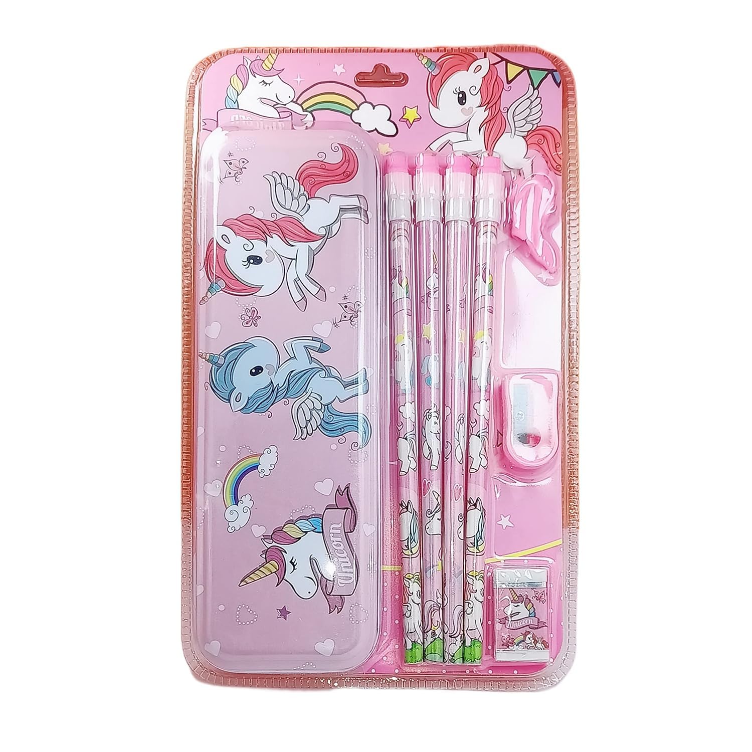 Saini Enterprises® Pencil Case Unicorn Stationery Set for Kids with 6 Pencils Eraser Sharpener and Other Items (Pack of 1) (B0CWZYLMHS) Amazon Price History, Amazon Price Tracker