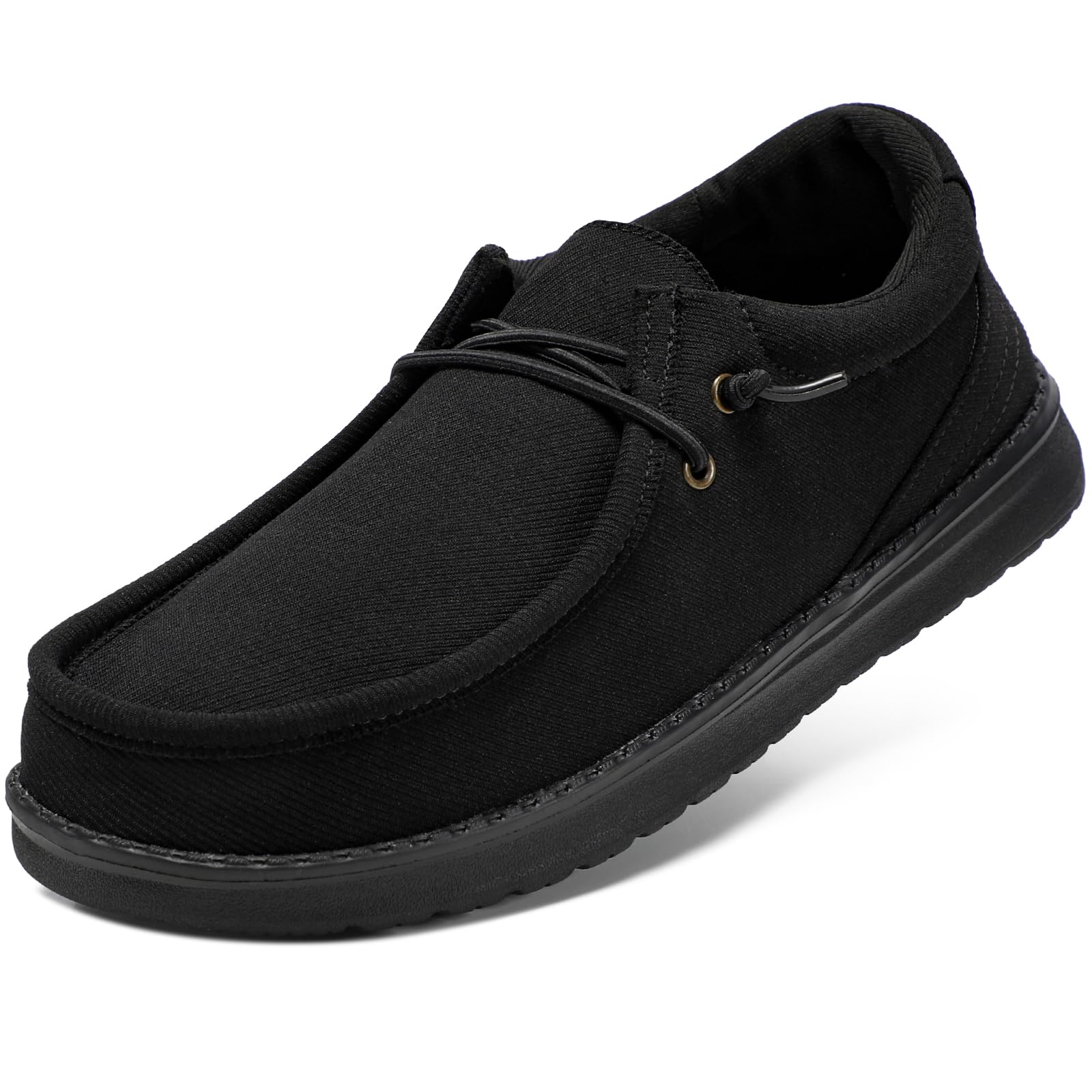 STQ Men's Orthopedic Lace up Loafers Ultralight Casual Boat Shoes with Arch Support