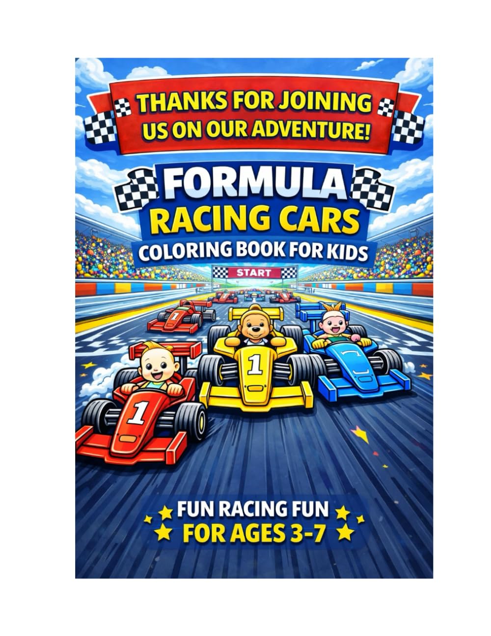 Formula Racing Cars Coloring Book for Kids: For adults and kids