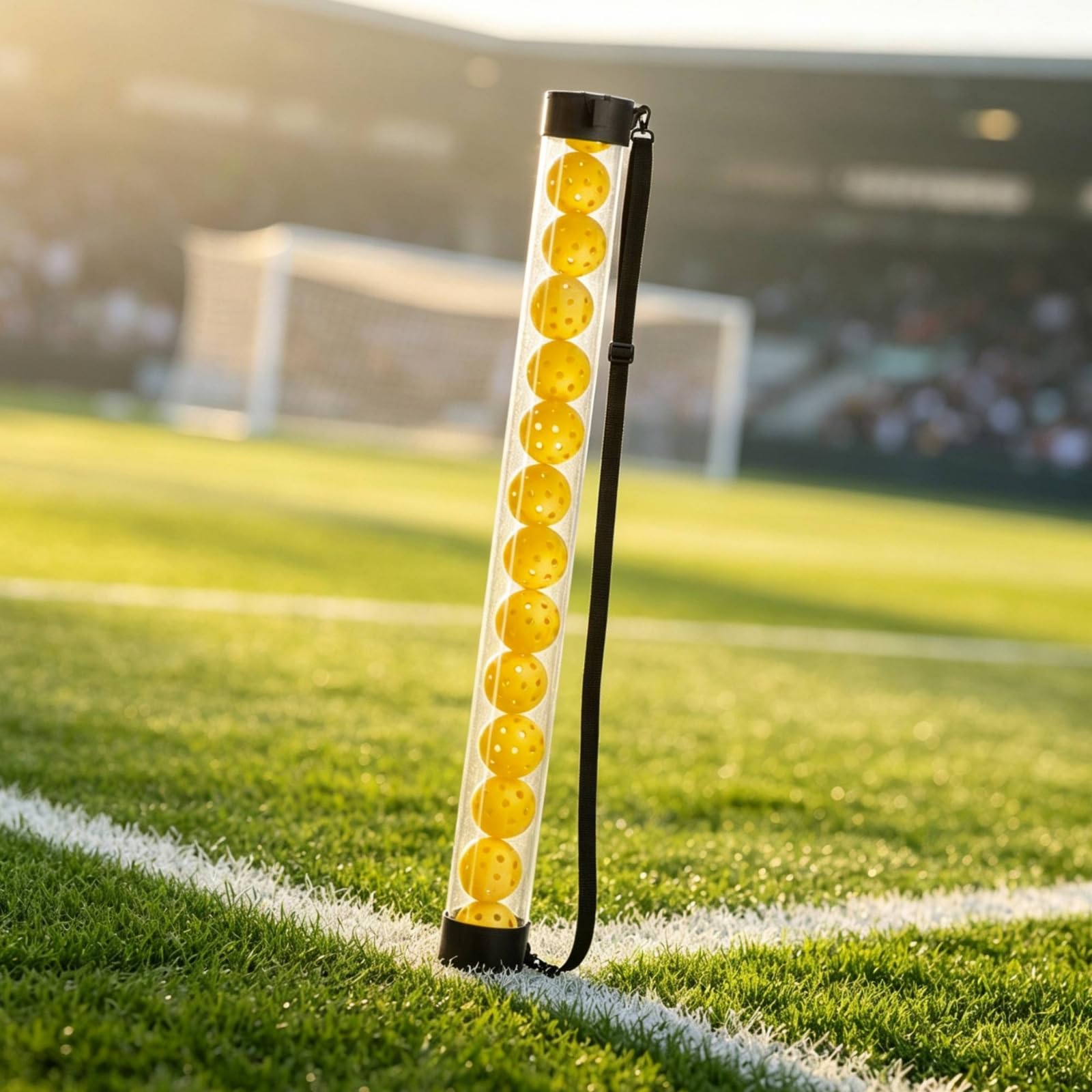 Gralara Tubo Raccoglipalle Trasparente Tubo Raccoglipalline Portatile Attrezzatura per Allenamento