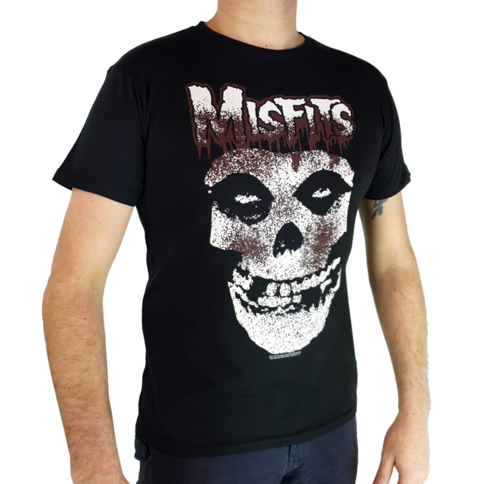 Band Monkey The Misfits Unisex T-Shirt Blood Drip Skull