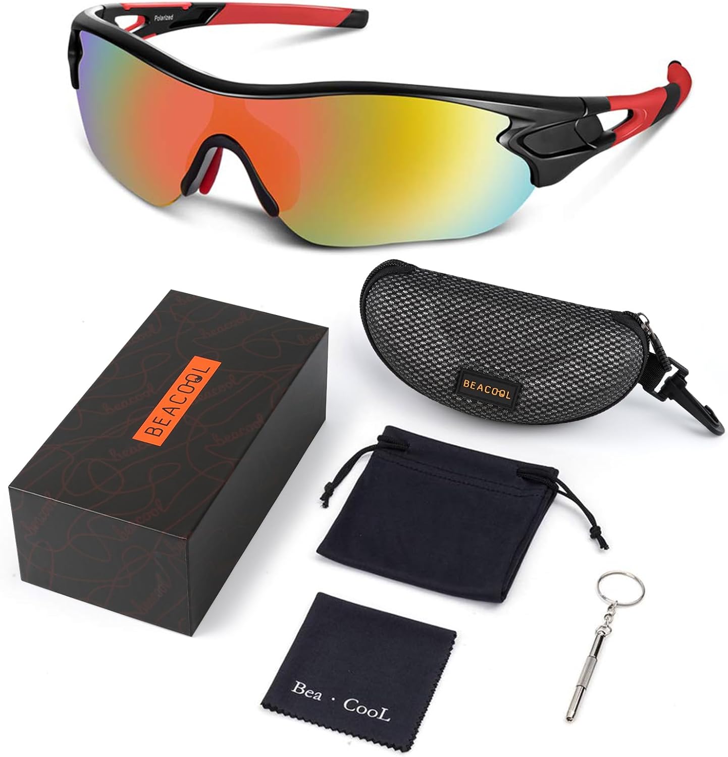 BEACOOL Polarized Sports Sunglasses for Men Women Youth Baseball Cycling Running Driving Fishing Golf Motorcycle TAC Glasses - Image 5