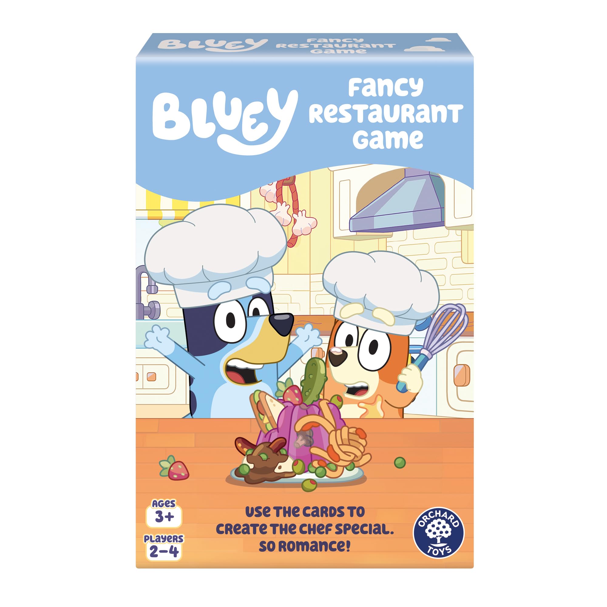 Official Bluey Fancy Restaurant Matching and Memory Game By Orchard Toys for children age 3