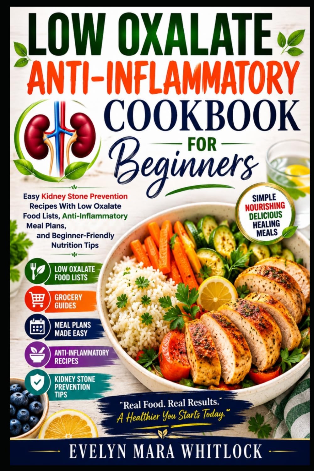 Low Oxalate Anti-Inflammatory Cookbook for Beginners: Easy Kidney Stone Prevention Recipes With Low Oxalate Food Lists, Anti-Inflammatory Meal Plans, ... Mara Whitlock’s Low Oxalate Cookbook Series)