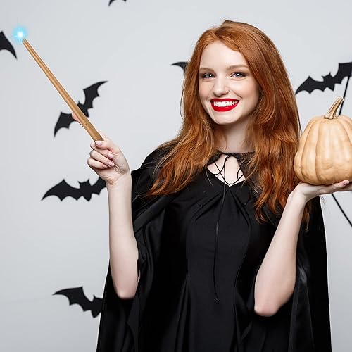 Miniatura 4 de Skylety Varita iluminada de 3 piezas, varita de mago de luz y sonido, varita iluminadora, varita de hada, juguete de varita de Halloween, accesorio