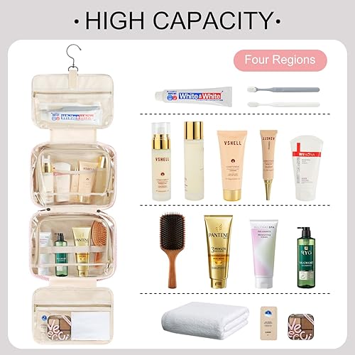 Miniatura 5 de TOPEAST Regalos de Navidad para adolescentes y niñas, bolsa de aseo colgante de viaje, bolsa de aseo personalizada con inicial, regalos para mamá,