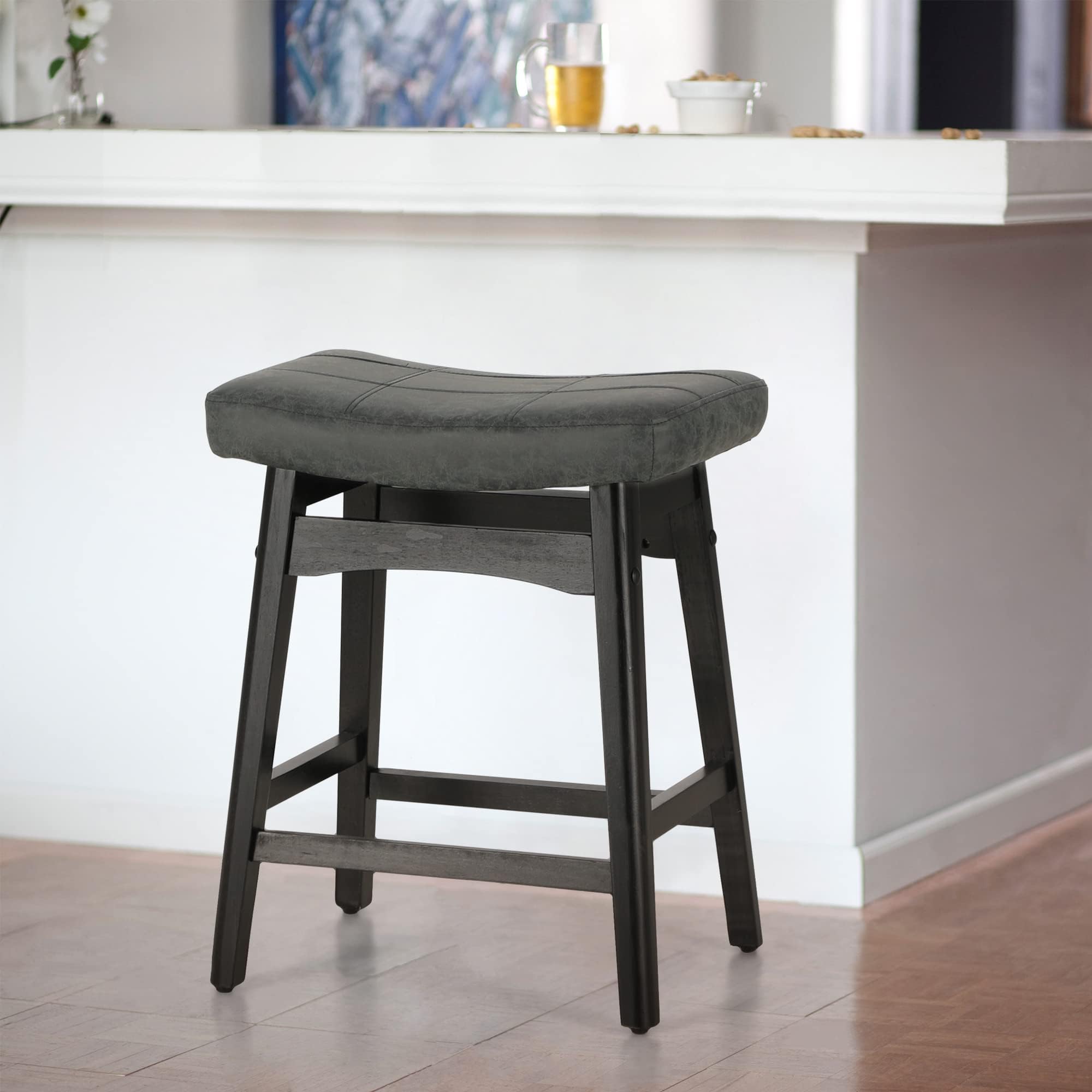 Amazon｜Sophia & William キッチンアイランド用ブラックバースツール
