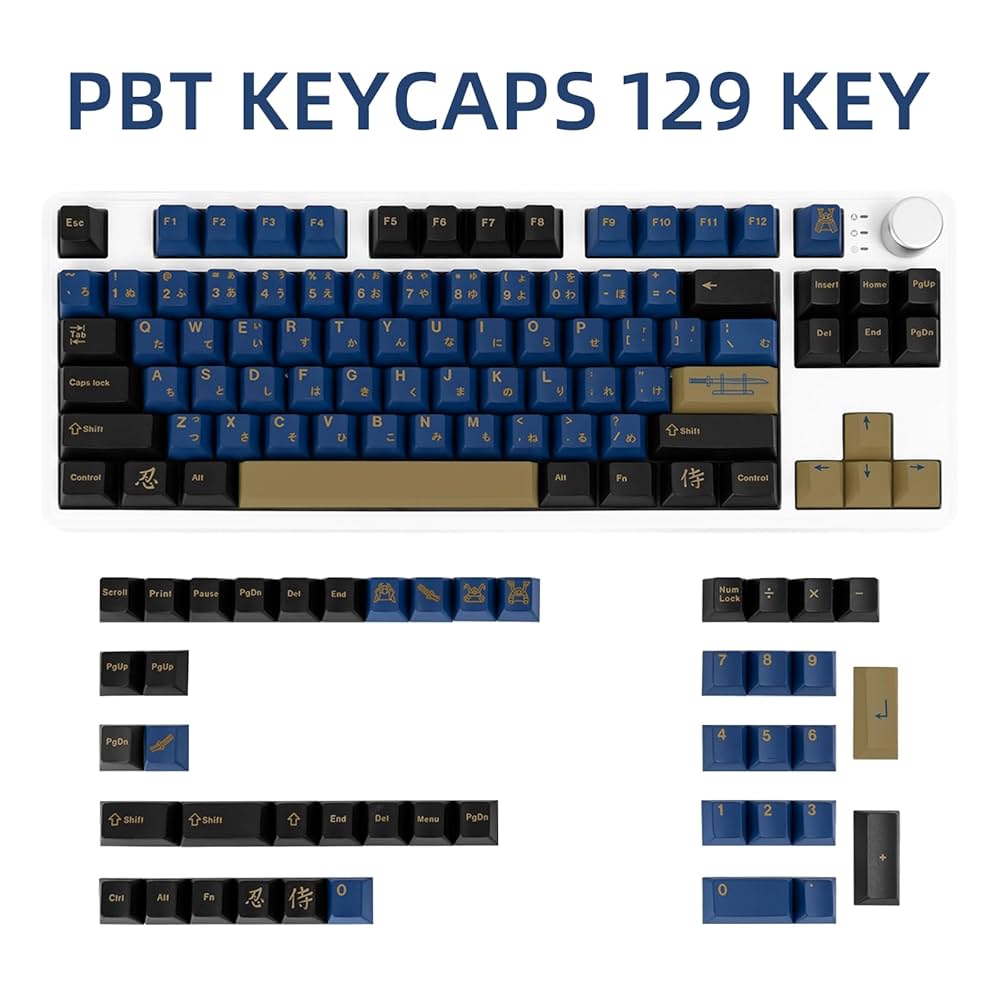 order NEW design♡ J7♡ JOLINTAL 129 pcs japanese purple keycaps cherry profile