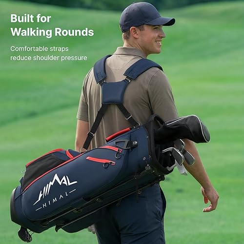 Miniatura 5 de 14-Way Golf Stand Bag, Golf Bag with Stand - Lightweight Durable Club Bag for Men & Women