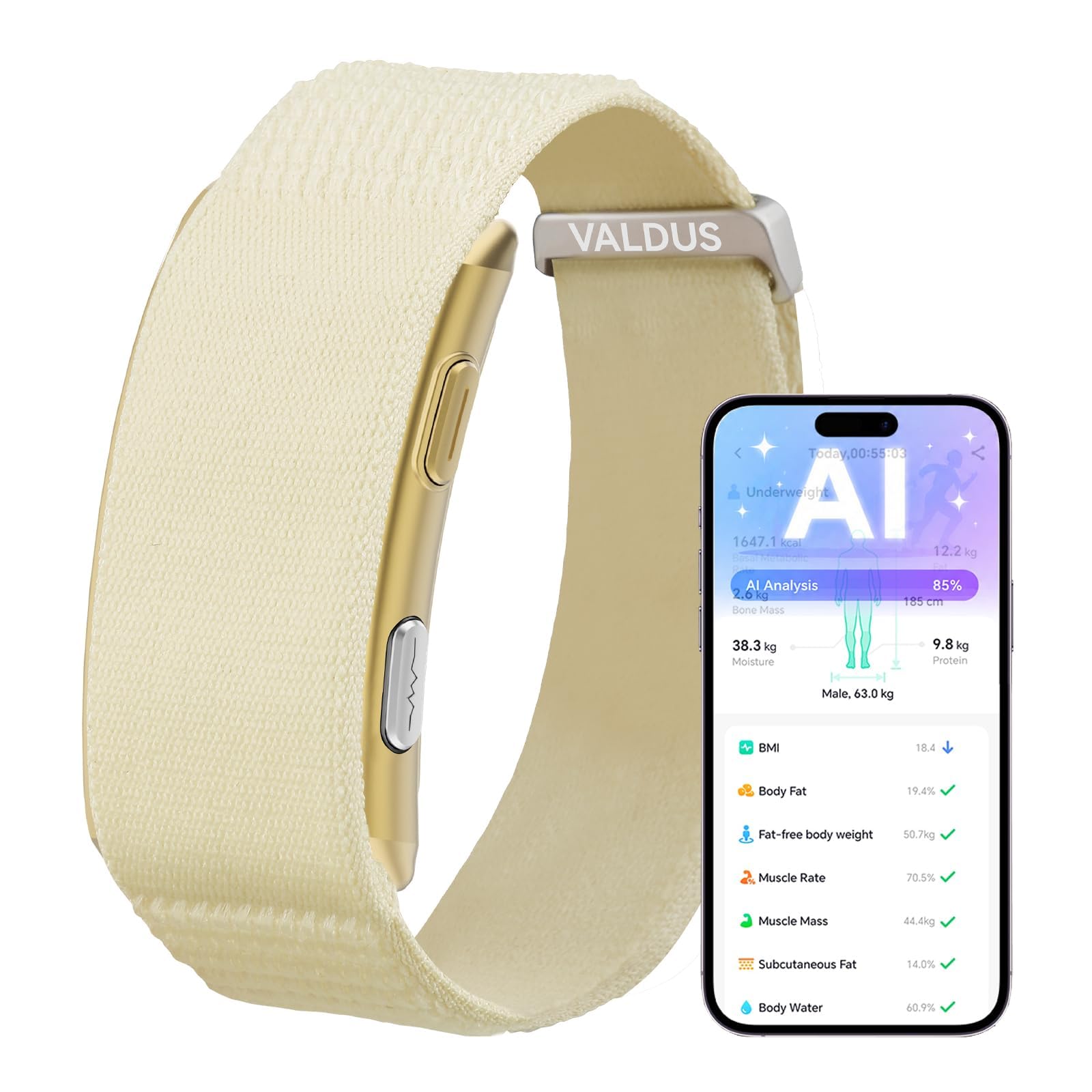 Smart Band Fitness Tracker Band Health Wristband No Screen Sleep Tracker