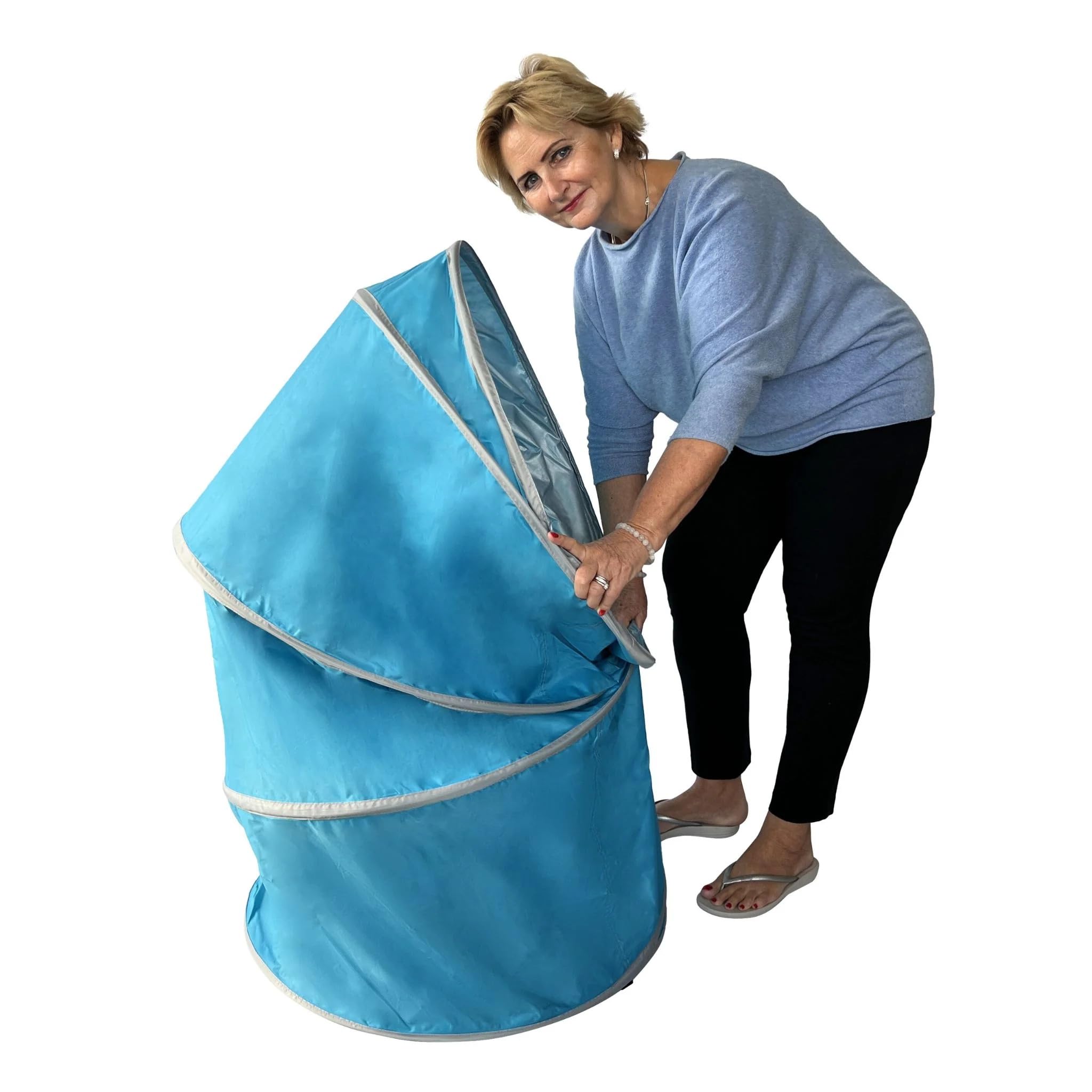 Moonwave - Spogliatoio, tenda portatile per la privacy e tubo compatto per spogliatoio, design impermeabile e leggero, ideale per spiaggia, campeggio e spogliatoi all'aperto, grande, base da 70 cm