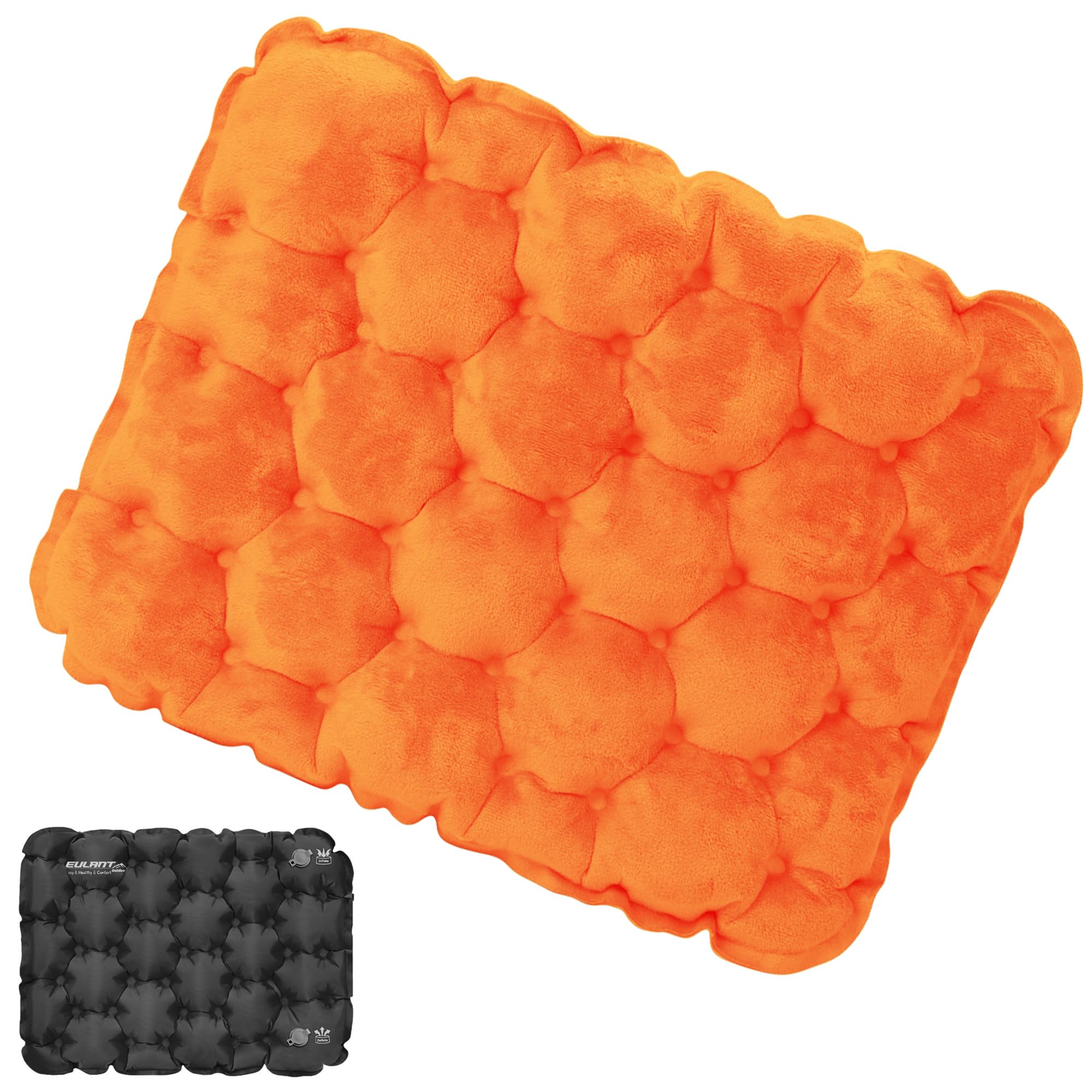 EULANT Coussin Gonflable D'Assise Imperméable – Ultra Léger 74g Pour Camping, Avion, Bureau, Concert & Plage