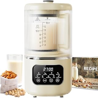 58oz Nut Milk Maker Machine, 10 in 1 Automatic Nut Milk Maker with 20 Blades, LED Display, Soy Milk Maker with 24H Delay Start&12H Keep Warm, Almond Milk Maker for Homemade Oat, Milk Shake, Cream - Amazon product rated Grade B