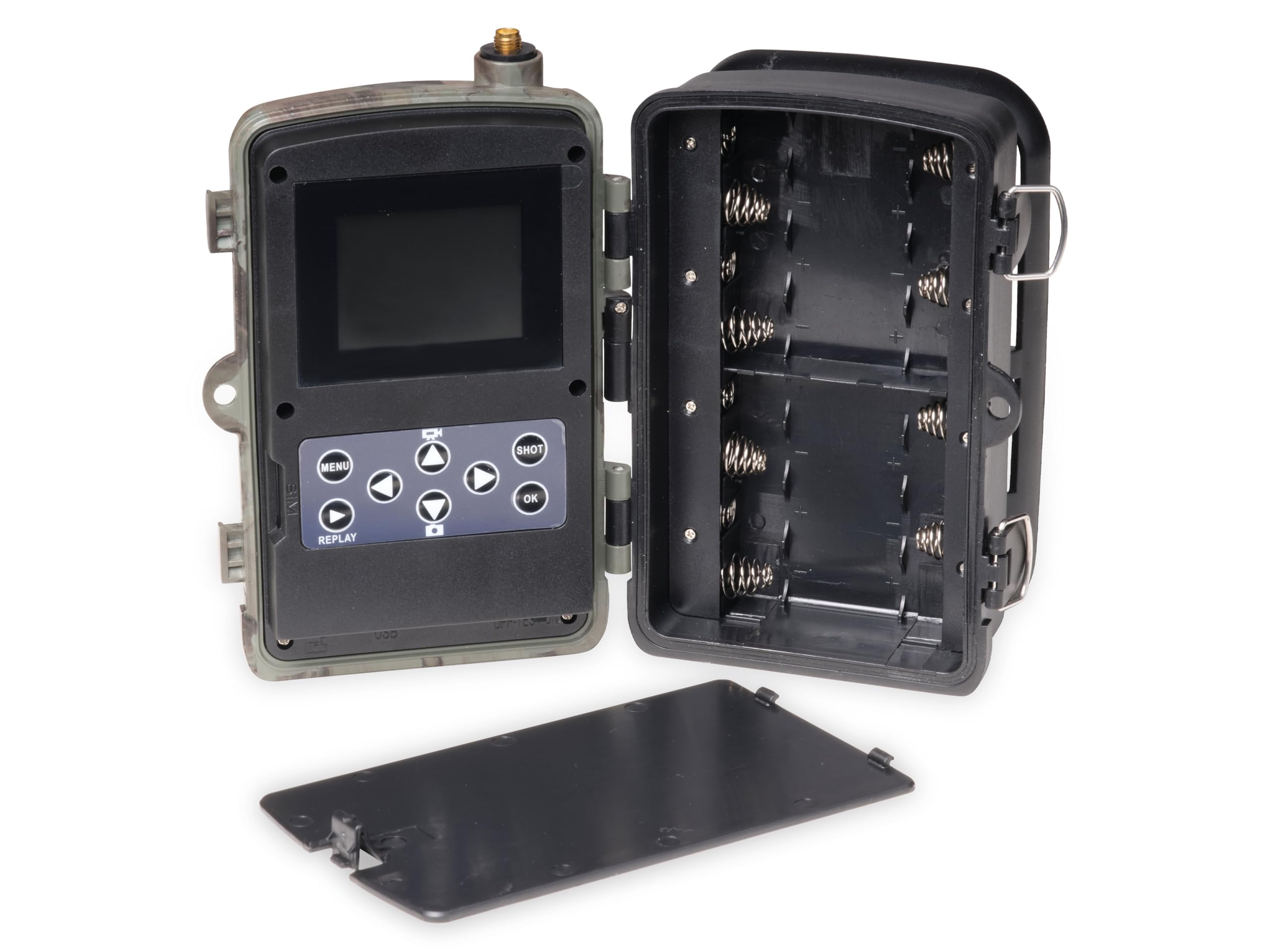 Denver WCL-8040 Wildkamera 30 MP Nachtsicht Bewegungsmelder Überwachungskamera IP65 wasserdicht 4G LTE WLAN SIM