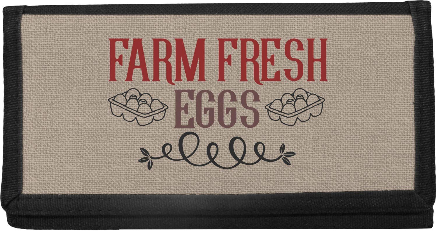 YouCustomizeIt Farm Quotes Canvas Checkbook Cover