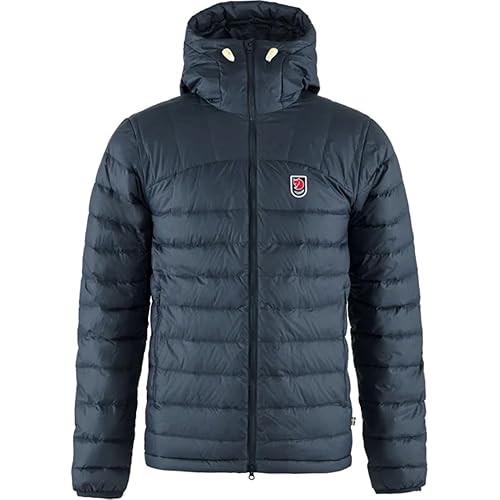 Fjällräven Expedition Pack Down Hoodie Jacket Men's Winter Insulated Coat, Navy, XXL