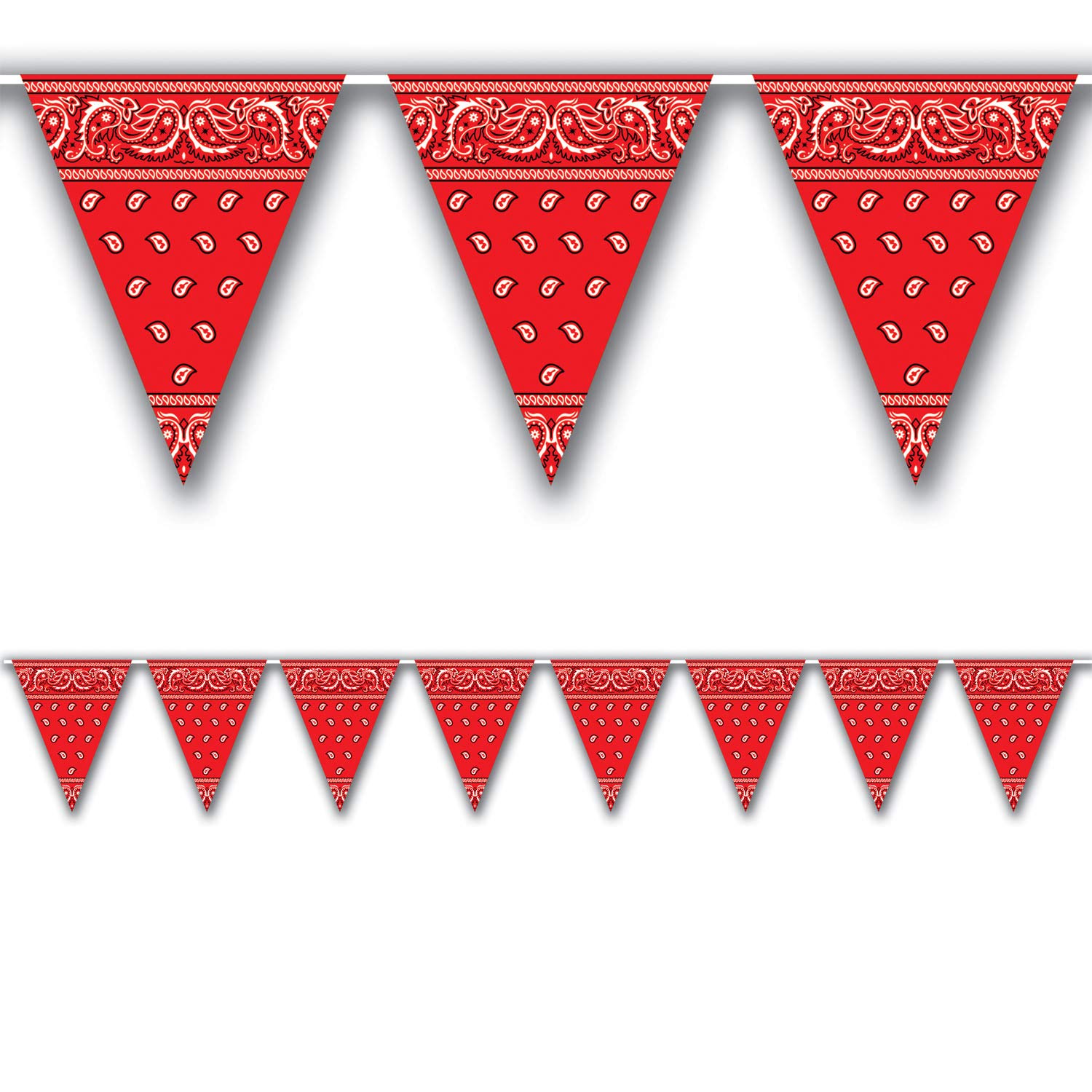Beistle Bandana Pennant Banner Party Accessory (1 count) (1/Pkg)