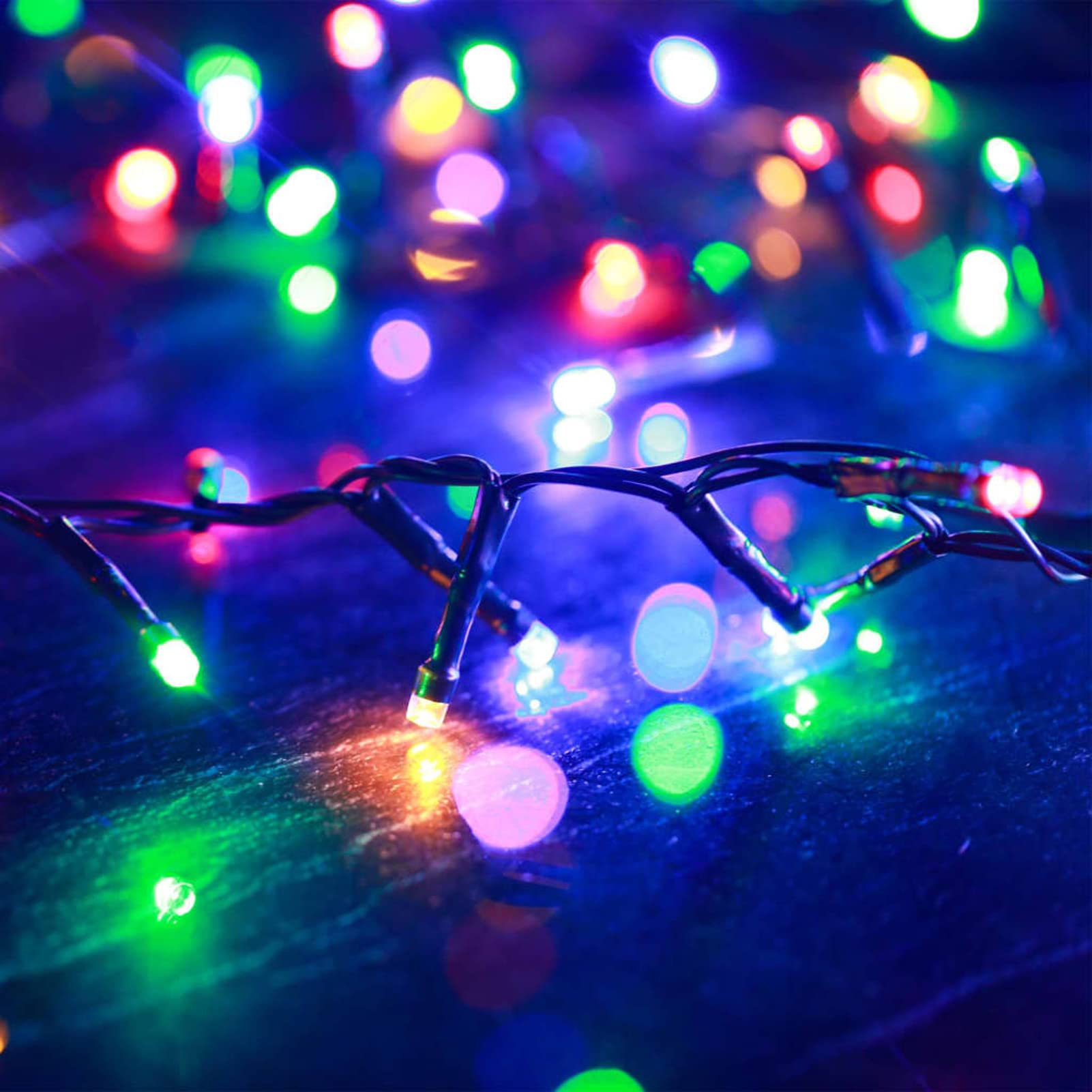 Kompaktowa taśma świetlna z 2000 diodami LED z PCW wielokolorowa 45 m, zewnętrzne lampki choinkowe, oświetlenie wewnętrzne, dekoracyjne światła do pokoju, dekoracja bożonarodzeniowa do domu