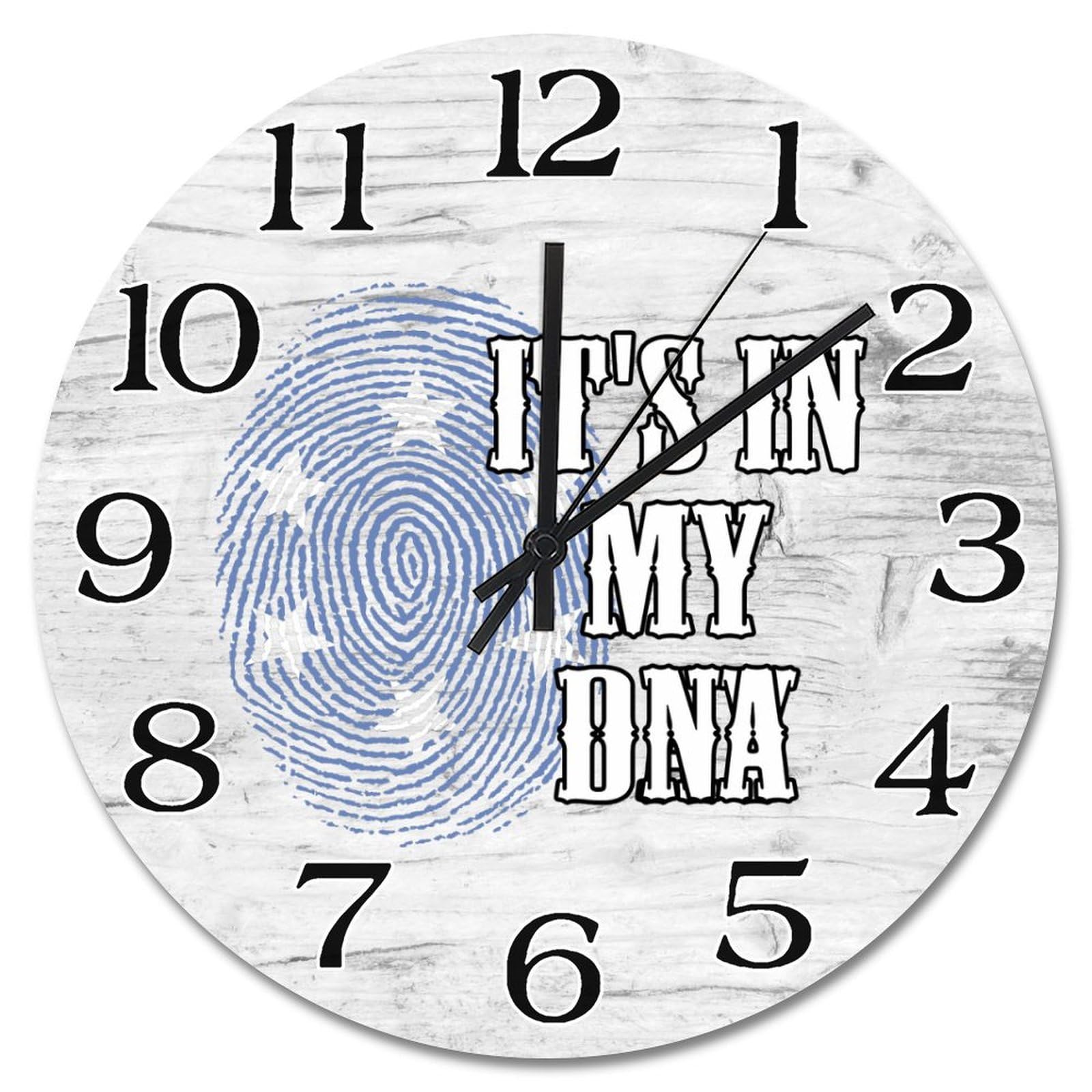 Horloge murale vintage Micronésie de 30 cm à piles pour décoration rétro