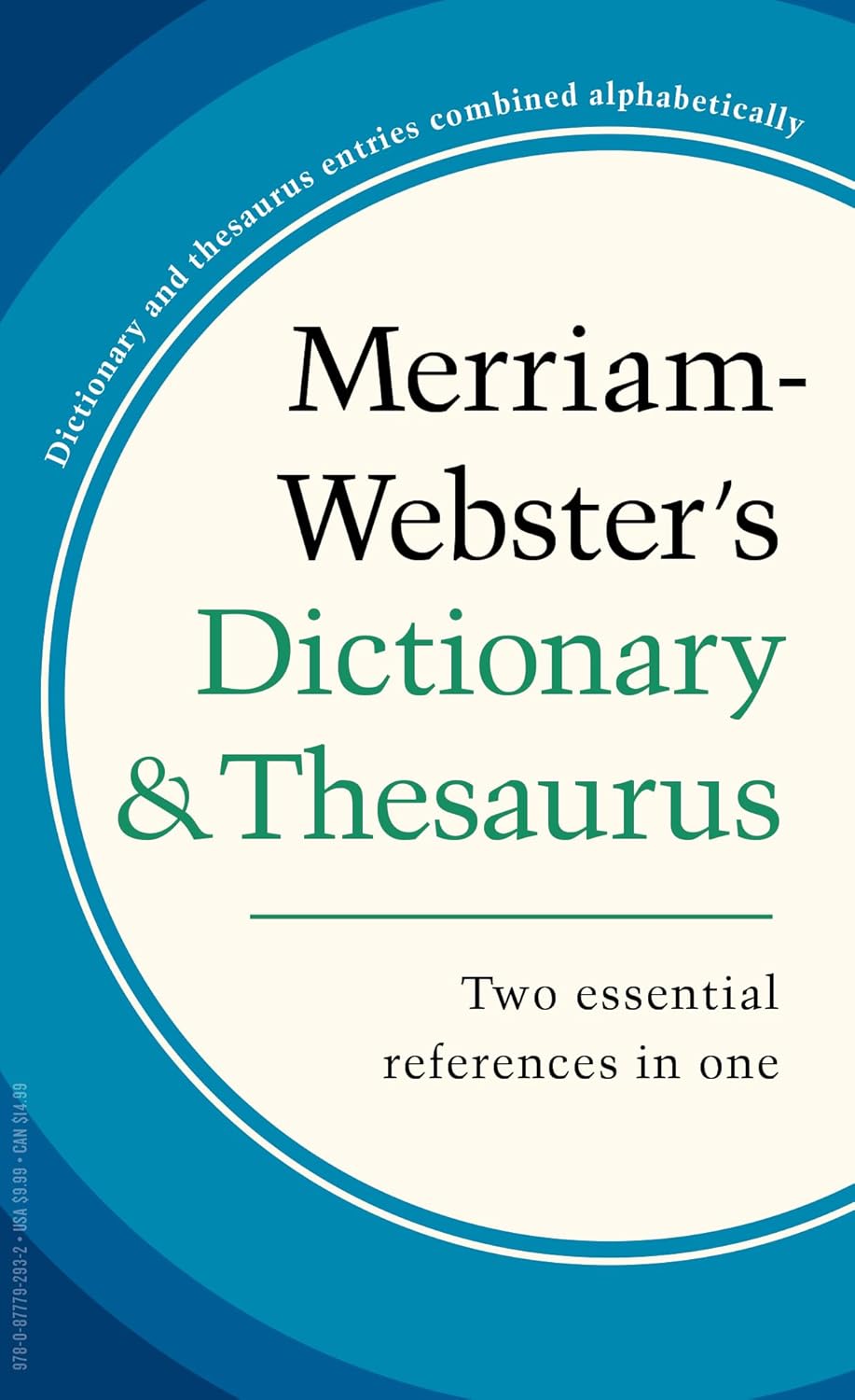 Merriam-Webster's Dictionary and Thesaurus: Revised Edition, Mass-Market Paperback with 60K+ Entries