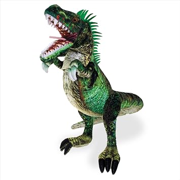 Real Planet 28"" T-Rex Puppet - Dinosaur Stuffed Animal Puppets Toys for Kids, Over 2 Feet Giant TRex Plush Hand Puppet Toy Dino Plush Green T-Rex Puppet, 28"", TP70G