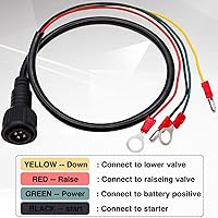 Vista 3 de Taiss - Interruptor de control remoto de remolque de descarga de 4 cables 12V CC - Controlador de botón industrial arriba abajo para descarga