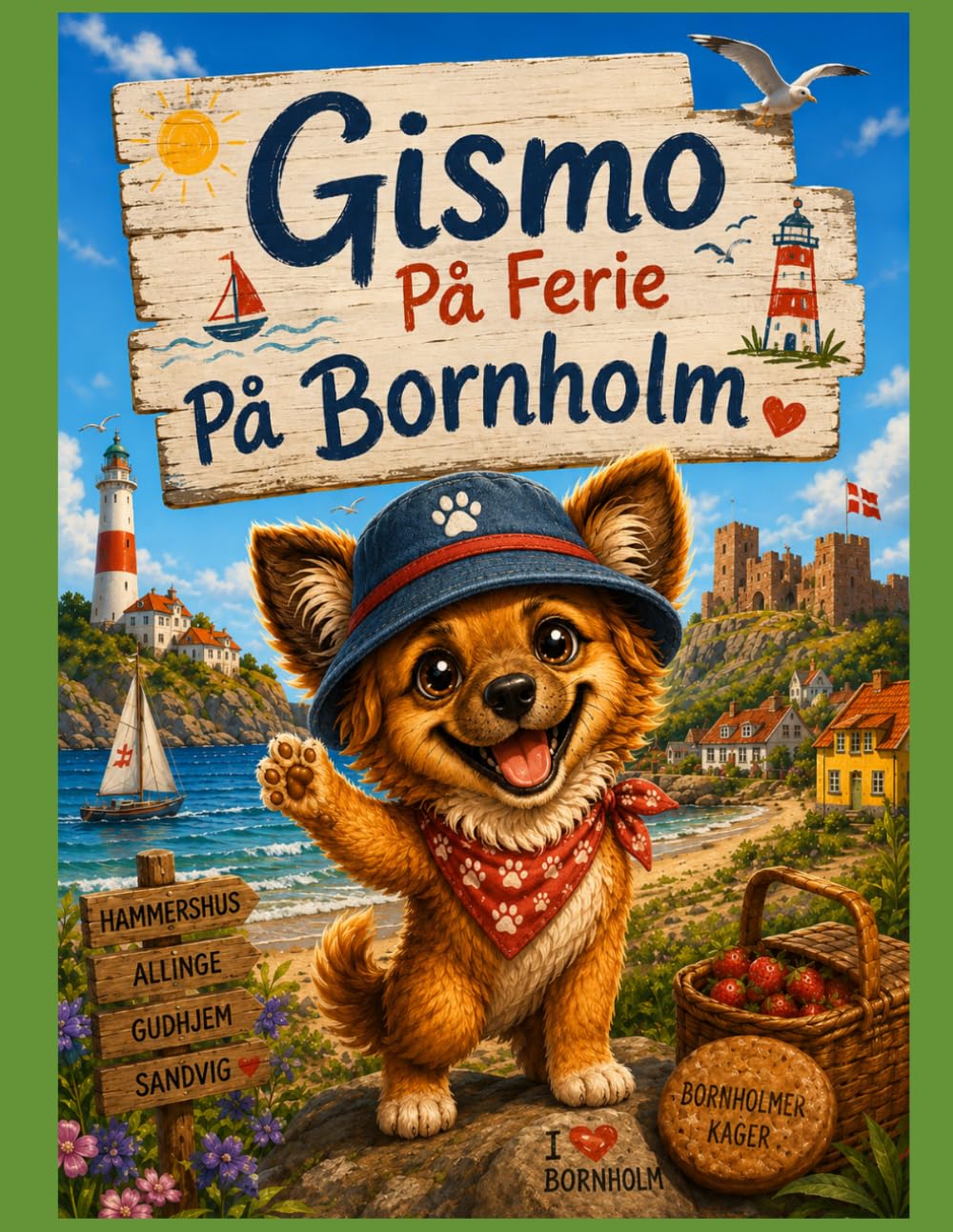 Gismo På Ferie På Bornholm: Coloring Book for Kids with Danish Island Adventures and Fun Activities