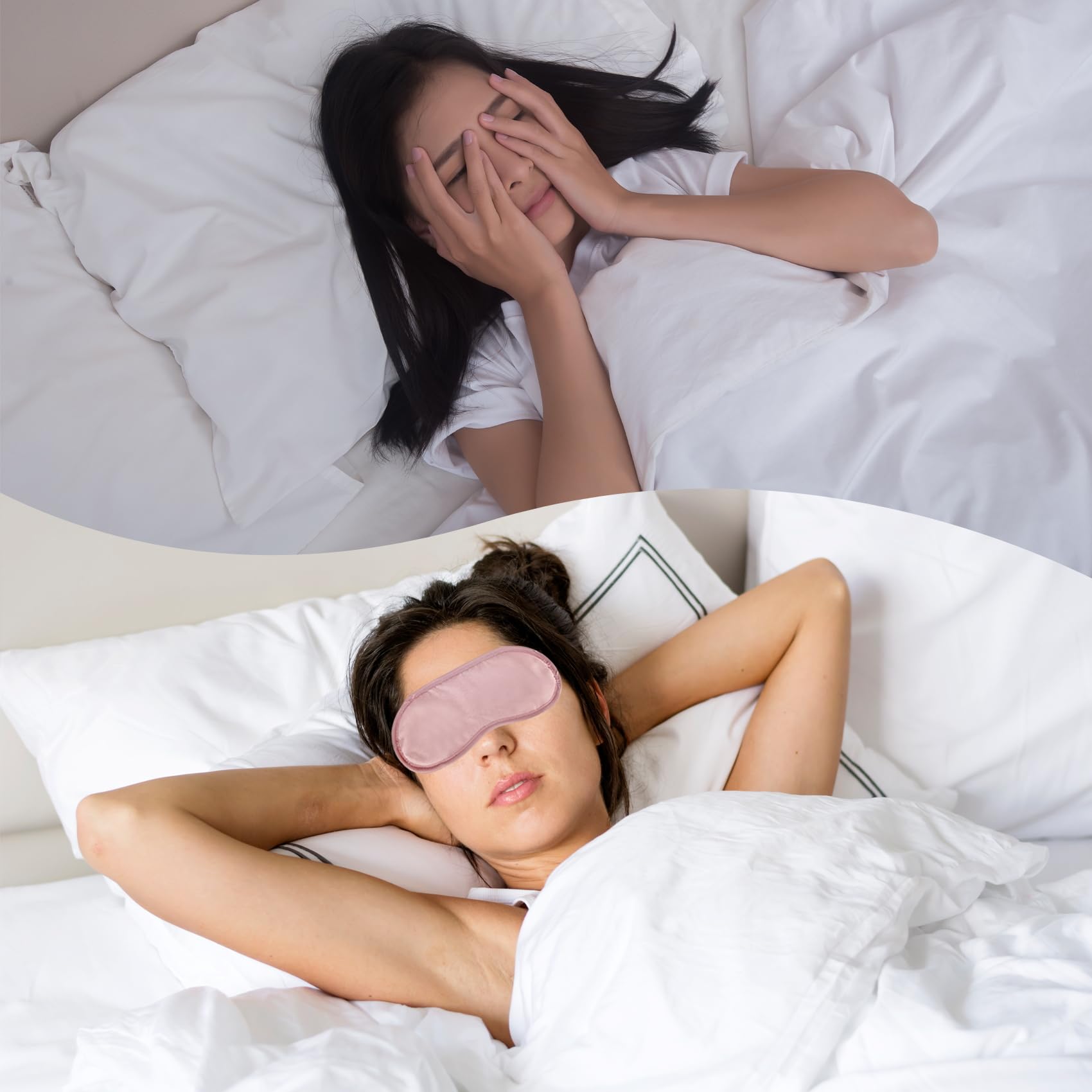 Paquete de 10 máscaras para dormir para los ojos, cobertura para dormir los ojos, venda para dormir, viajes, suministros de fiesta (rojo)