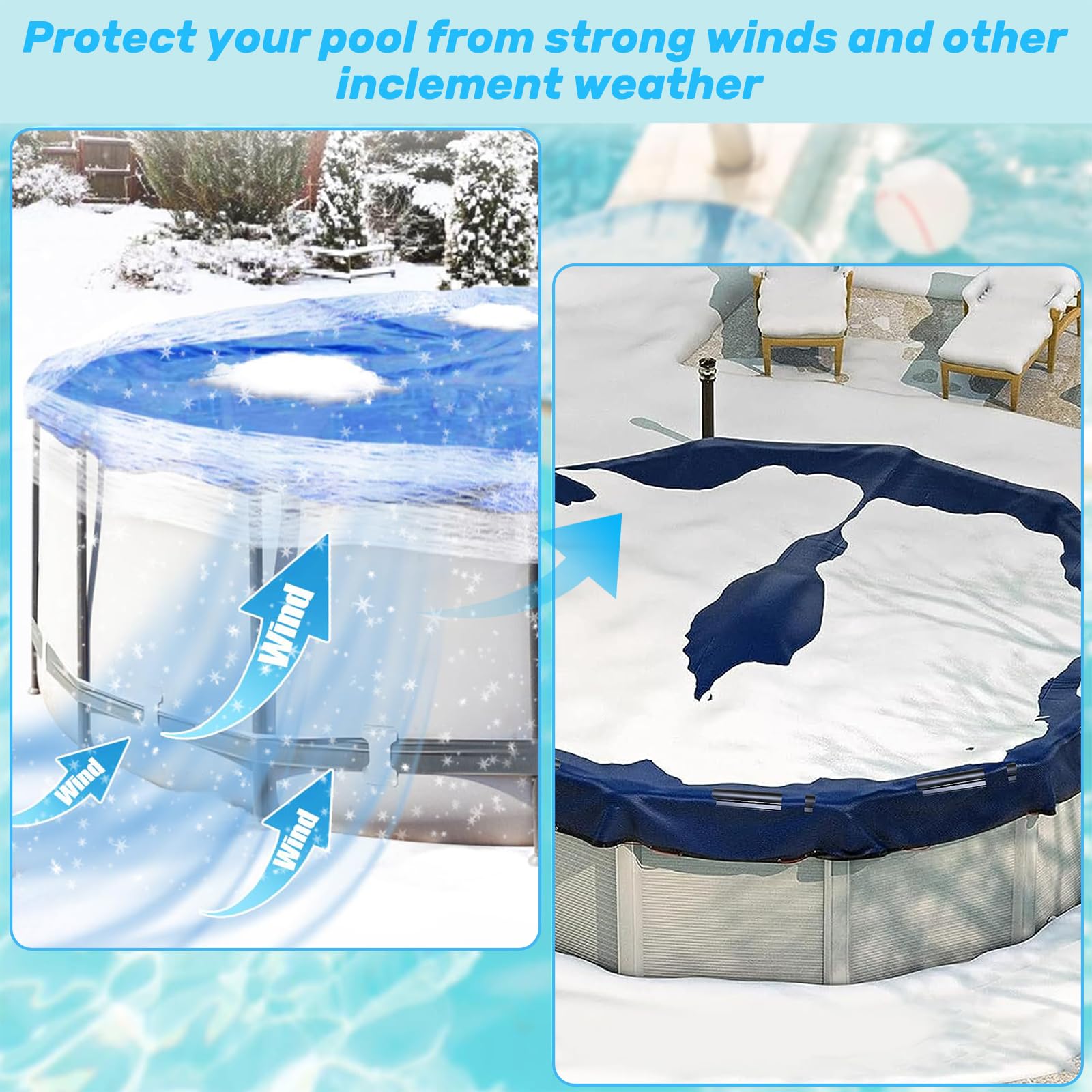 60 Poolabdeckungsclips Von Anglecai – Für Oberirdische Pools | Windfest & Stabil In 2 Formen