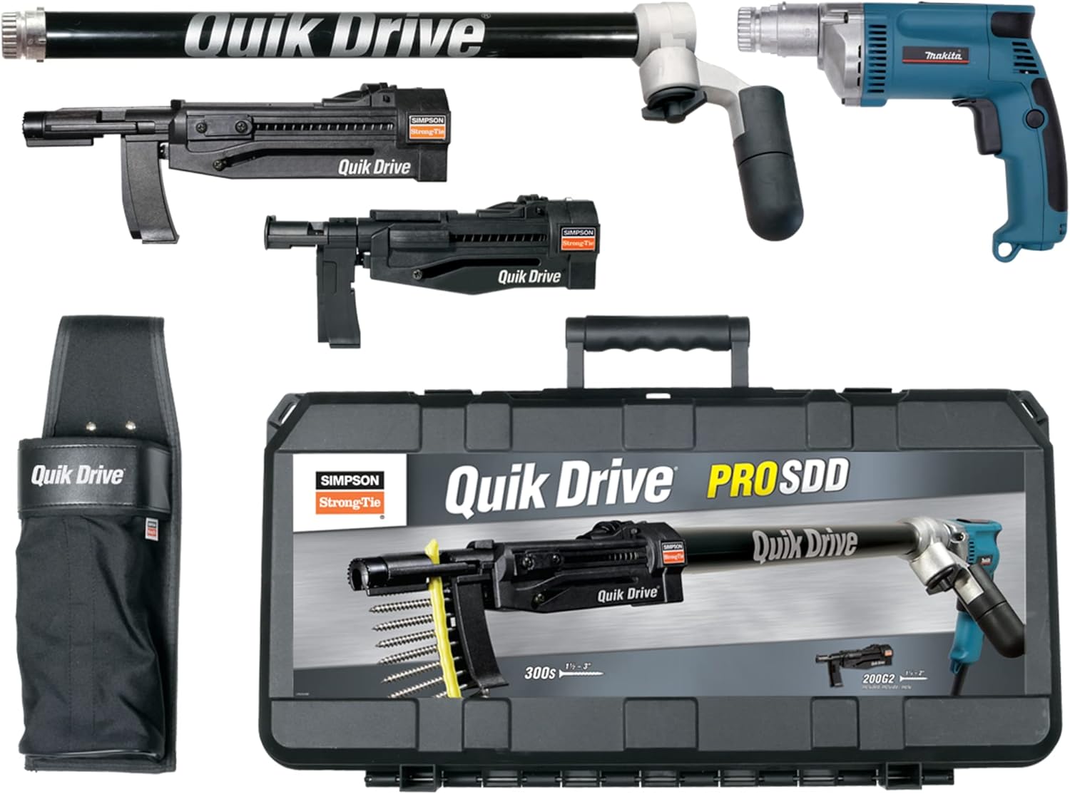 Simpson Strong-Tie PROSDDM35K Quik Drive PROSDD Multi-Purpose Combo System w/Makita 3500 RPM Screwdriver Motor