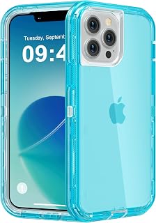 Follaroma for iPhone 13 Pro Max Case, Heavy Duty Protection, Blue