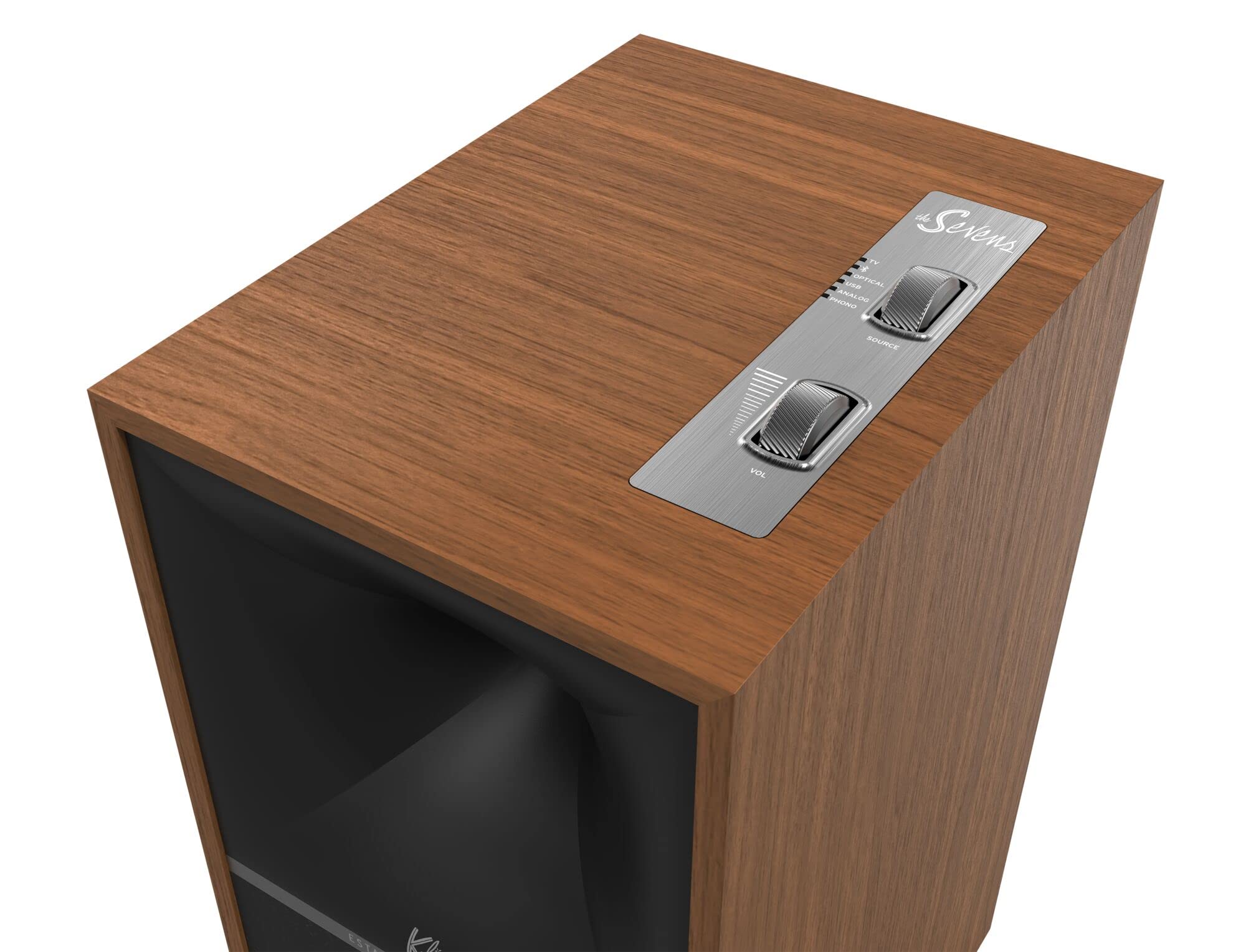 Klipsch, The Sevens, monitor amplificati, walnut
