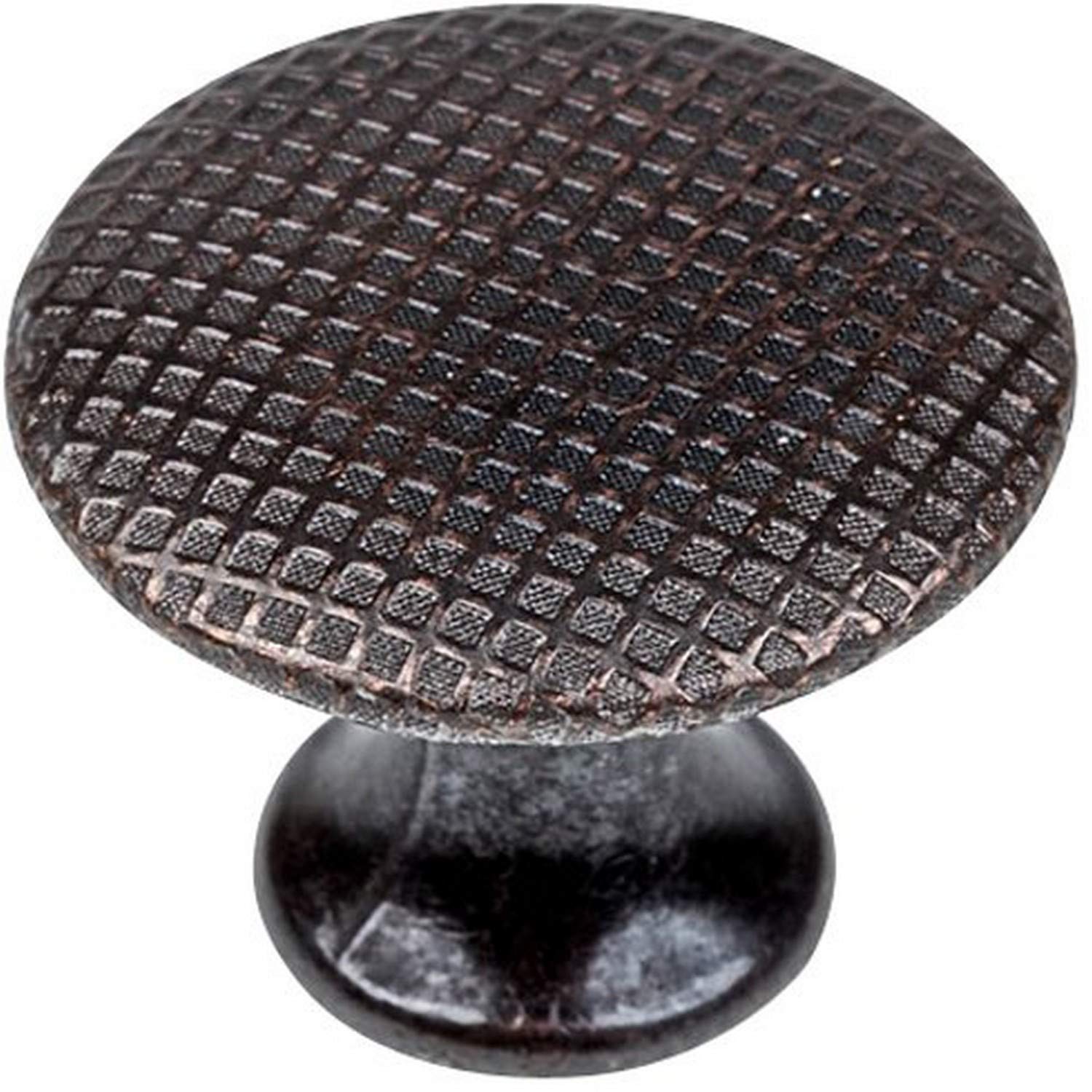 Knobware C5002SS/1-1-8in/VB 1-1/8-Inch Venetian Bronze Modern Cross Hatch Knob