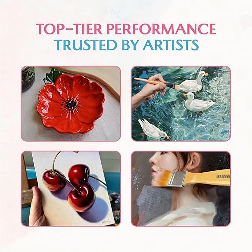 Miniatura 2 de GRANOTONE Barniz acrílico para artistas, no amarillento, no tóxico, antienloquecimiento, acabado brillante, adecuado para artistas profesionales,