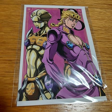 Amazon ジョジョの奇妙な冒険アニメ10周年記念展ポストカードジョルノ アイドル 芸能人グッズ 通販