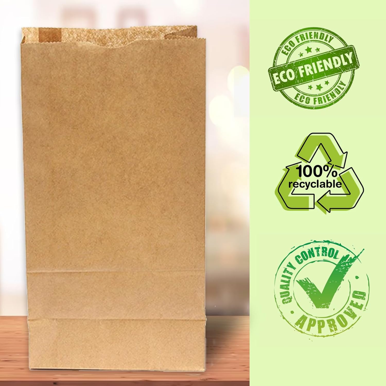 Perfect Stix 4lb Brown Paper Bags-Lunch Bags, Craft Bags, Grocery Bags- Pack of 2000ct