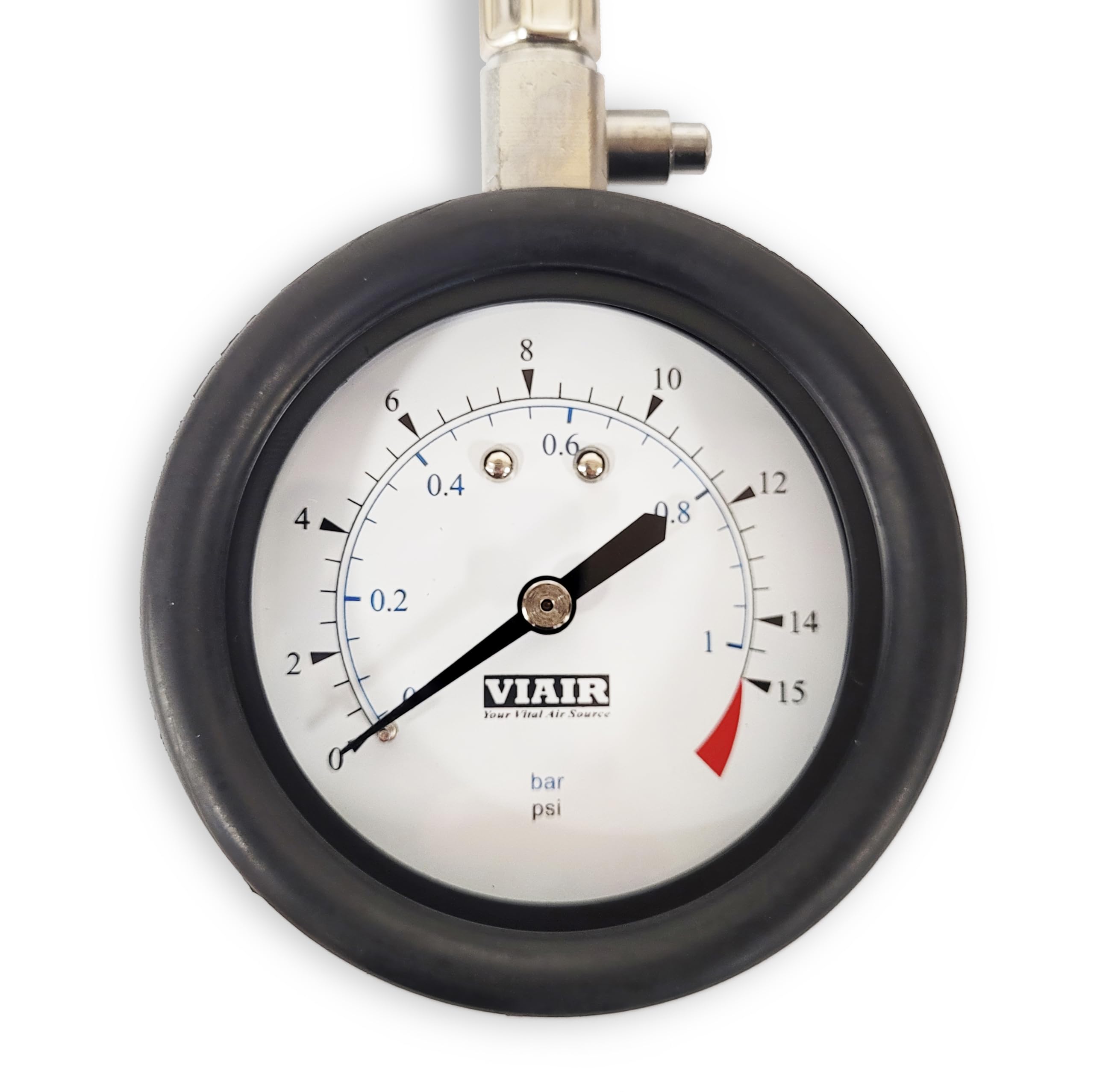 Viair 90059 6,3 cm Manomètre 0–15psi (avec tuyau et pochette de rangement)